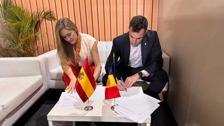 Forné y Aagesen durante la firma del convenio | GOVERN D'ANDORRA ep forne y aagesen durante la firma del convenio
