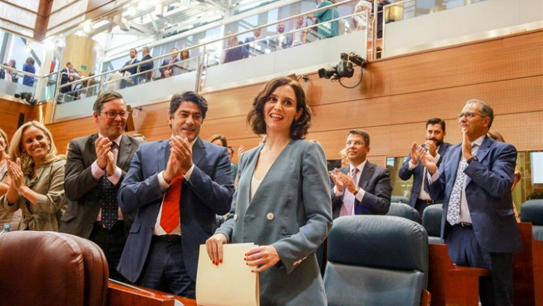 Ricardo Rubio - Europa Press ep imagenrecursola presidentala comunidad isabel diaz ayuso 1d que recibeaplausola bancadappla asambleamadrid