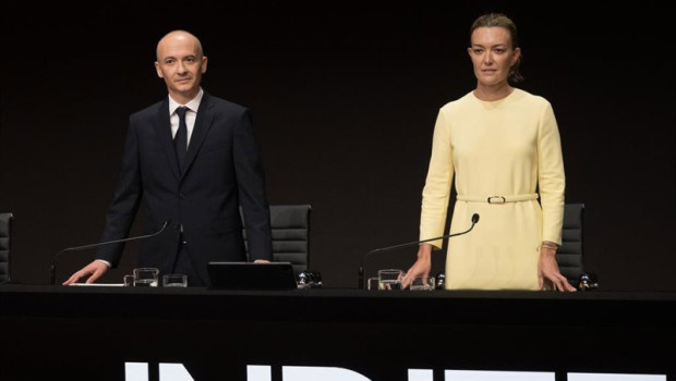 ep la presidenta de inditex marta ortega y el consejero delegado oscar garcia maceiras durante la