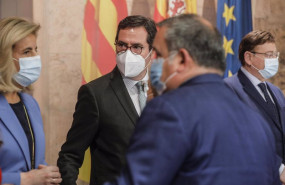 ep la presidenta de la fundacion ceoe fatima banez el presidente de la ceoe antonio garamendi y el