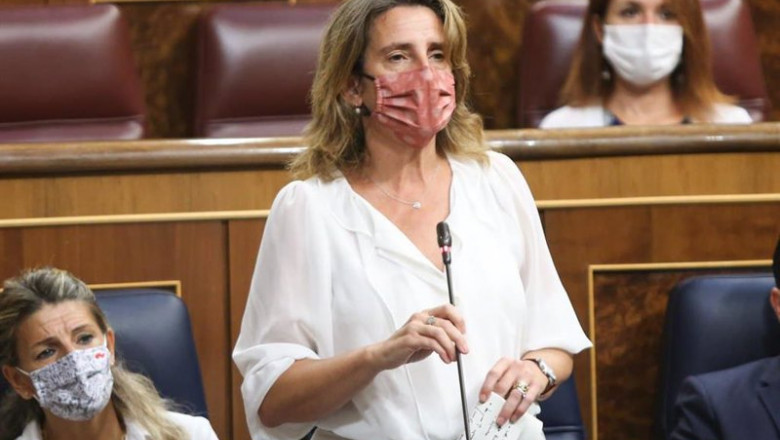 ep la vicepresidenta para la transicion ecologica teresa ribera responde a la oposicion en una