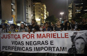 ep manifestacion durante el aniversario del asesinato de la activista marielle franco