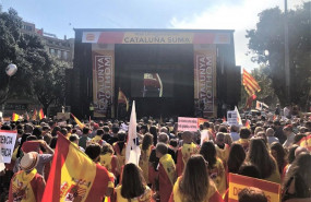 ep manifestacion en barcelona por el 12 de octubre y la hispanidad organizada por cataluna suma y