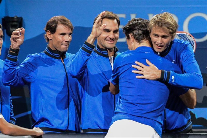 ep rafa nadal y roger federer en la laver cup 2019