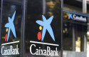 ep archivo   distintivo y logo de las oficinas de caixabank en madrid espana