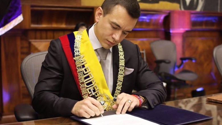 Archivo - El presidente de Ecuador, Daniel Noboa | PRESIDENCIA ECUADOR - Archivo ep archivo el presidente de ecuador daniel noboa