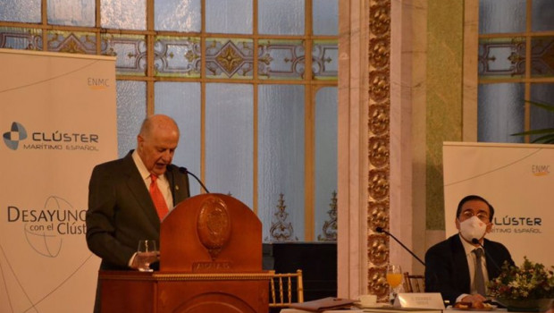 ep archivo   el presidente de honor del cluster maritimo espanol federico esteve interviene junto al
