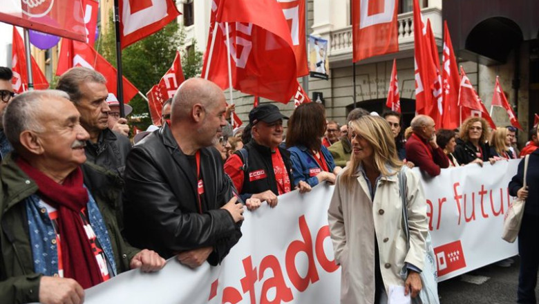 ep archivo   el secretario general de la ugt pepe alvarez i el secretario general de ccoo unai sordo