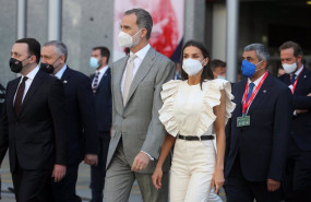 ep archivo   los reyes felipe vi y letizia a su llegada a la inauguracion de fitur 2021