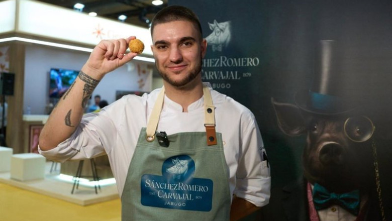 El chef Alejandro Cano del restaurante Salino gana el concurso de mejor croqueta de jamón Sánchez Romero Carvajal | SÁNCHEZ ROMERO CARVAJAL ep el chef alejandro cano del restaurante salino gana el concurso de mejor croqueta de jamon sanchez