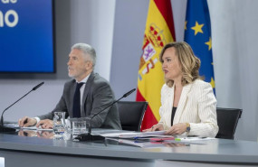 ep el ministro de interior fernando grande marlaska y la ministra portavoz pilar alegria durante una