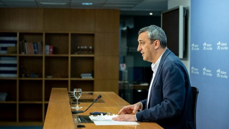 El portavoz del Gobierno riojano, Chus del Río, en comparecencia de prensa | GOBIERNO RIOJANO ep el portavoz del gobierno riojano chus del rio en comparecencia de prensa