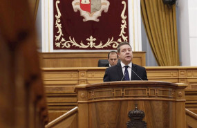 ep el presidente de c-lm emiliano garcia-page en el pleno de las cortes sobre el covid-19