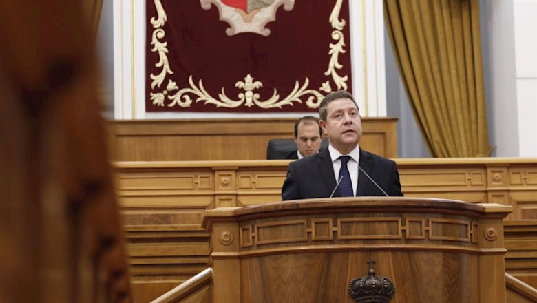 El presidente de C-LM, Emiliano García-Page, en el pleno de las Cortes sobre el Covid-19. | CORTES ep el presidente de c-lm emiliano garcia-page en el pleno de las cortes sobre el covid-19