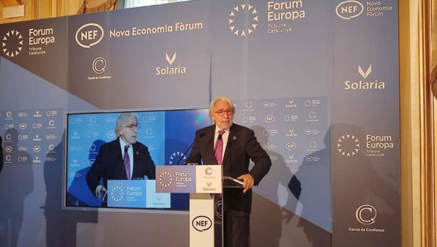 ep el presidente de foment del treball josep sanchez llibre en un desayuno informativo organizado