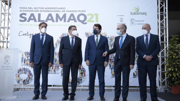 ep el presidente de la junta y el ministro de agricultura en la feria salamaq