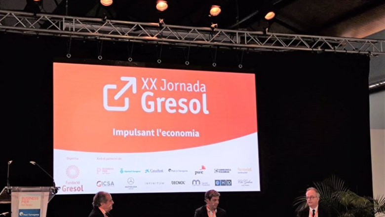 El profesor Alfonso Chiner, el presidente ejecutivo de Fluidra, Eloi Planes, y el presidente de Grupo Barceló, Simón Pedro Barceló, en las Jornades Gresol | EUROPA PRESS ep el profesor alfonso chiner el presidente ejecutivo de fluidra eloi planes y el presidente de