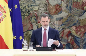 ep el rey felipe vi se reune con el presidente del gobierno pedro sanchez y el comite de gestion