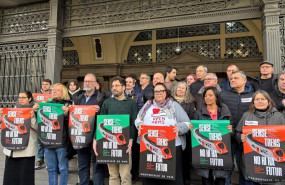 ep entidades y plataformas de usuarios de rodalies en la estacio de frana de barcelona donde el 7 de