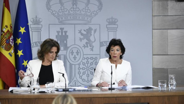 ep la ministra portavoz en funciones isabel celaa y la ministra de transicion ecologica en funciones