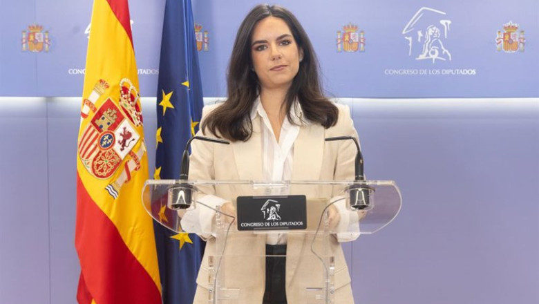 La portavoz de VOX en el Congreso, Pepa Millán, durante una rueda de prensa anterior a la Junta de Portavoces, en el Congreso de los Diputados, a 1 de octubre de 2025, en Madrid (España). | Eduardo Parra - Europa Press ep la portavoz de vox en el congreso pepa millan durante una rueda de prensa anterior a la junta de 20251014120804
