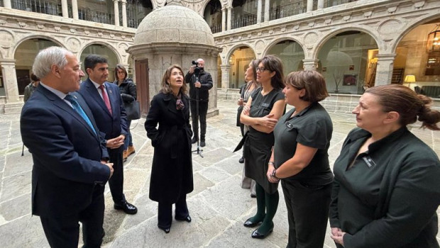 ep la presidenta de paradores raquel sanchez visita el de monforte de lemos