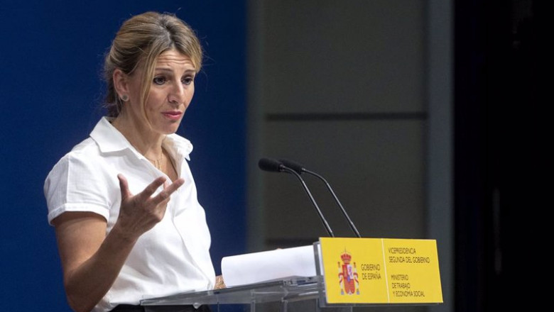 La vicepresidenta segunda y ministra de Trabajo y Economía Social, Yolanda Díaz. | Alberto Ortega - Europa Press ep la vicepresidenta segunda y ministra de trabajo y economia social yolanda diaz comparece tras una