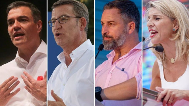 ep los candidatos a la presidencia del gobierno pedro sanchez alberto nunez feijoo santiago abascal