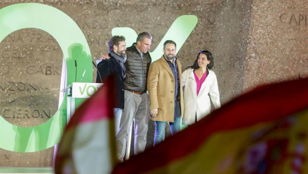 ep los dirigentes de vox santiago abascal ivan espinosa de los monteros javier ortega smith y rocio