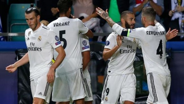 ep los futbolistasreal madrid celebrangol durantesupercopaeuropa