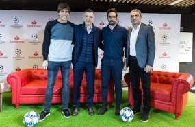 ep manolo sanchis julio salinas milinko pantic y vicente rodriguez en la tertulia del santander ucl
