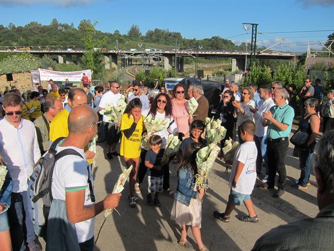 Ofrenda floral el 24 de julio de 2017. 4º aniversario del accidente de Angrois | EUROPA PRESS ep ofrenda floral24julio2017 4 aniversarioaccidenteangrois