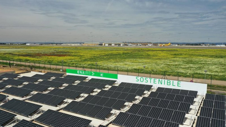 Planta fotovoltaica de Enaire. | ENAIRE ep planta fotovoltaica de enaire