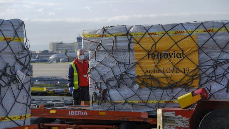 ep recepcion de material comprado para donaciones por ferrovial