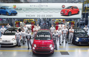 ep stellantis celebra la produccion del fiat 500 numero 25 millones en su planta de tychy polonia