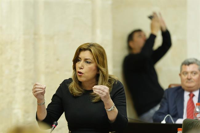 Susana Díaz, este jueves en el Parlamento | EUROPA PRESS ep susana diaz este juevesparlamento
