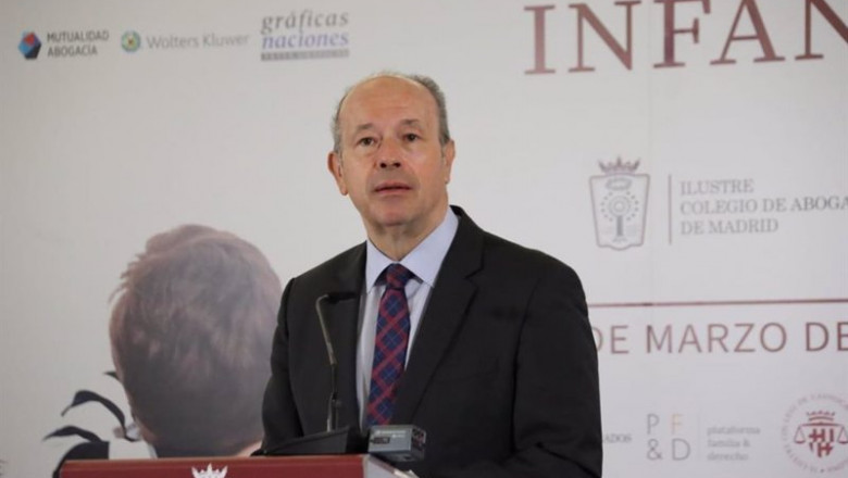 Archivo - El ministro de Justicia, Juan Carlos Campo, en el I Congreso de la Infancia y Adolescencia, organizado por los Colegios de Abogados de Madrid y Barcelona y la Plataforma Familia y Derecho. | MINISTERIO DE JUSTICIA - Archivo ep archivo el ministro de justicia juan carlos campo en el i congreso de la infancia y