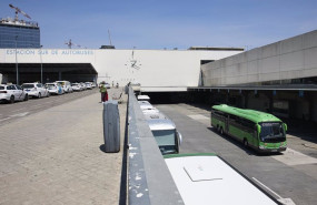 ep autobuses en el primer dia de la operacion salida de verano en julio en la estacion sur de