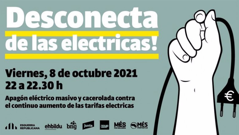 Cartel del apagón convocado por las fuerzas soberanistas firmantes del acuerdo de Llotja del Mar | ACUERDO LLOTJA DEL MAR ep cartel del apagon convocado por las fuerzas soberanistas firmantes del acuerdo de llotja del mar