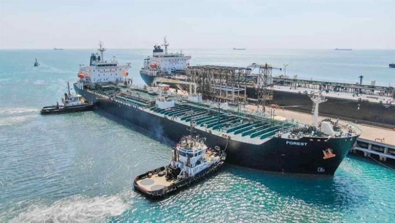 El buque 'Forest' procedente de Irán llega a Venezuela. | TWITTER @TARECKPSUV ep el buque forest procedente de iran llega a venezuela