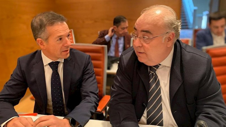 El portavoz del PSOE en el Senado, Ander Gil, y el portavoz adjunto, Tontxu Rodríguez. | PSOE - Archivo ep el portavoz del psoe en el senado ander gil y el portavoz adjunto tontxu rodriguez