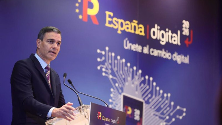 El presidente del Gobierno, Pedro Sánchez, clausura el acto ‘España Digital 2026’, a 8 de julio de 2022, en Madrid (España). | Eduardo Parra - Europa Press ep el presidente del gobierno pedro sanchez clausura el acto espana digital 2026 a 8 de julio de