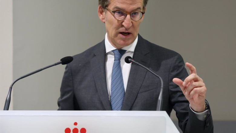 El presidente del PP, Alberto Núñez Feijóo. | Cézaro De Luca - Europa Press ep el presidente del pp alberto nunez feijoo