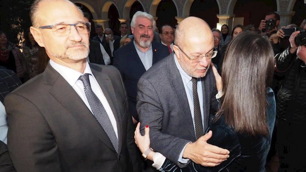 ep el vicepresidente de castilla y leon francisco igea saluda a ines arrimadas junto al presidente