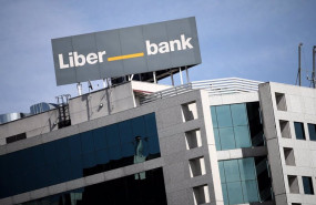 ep fachada de la sede central de liberbank en madrid espana