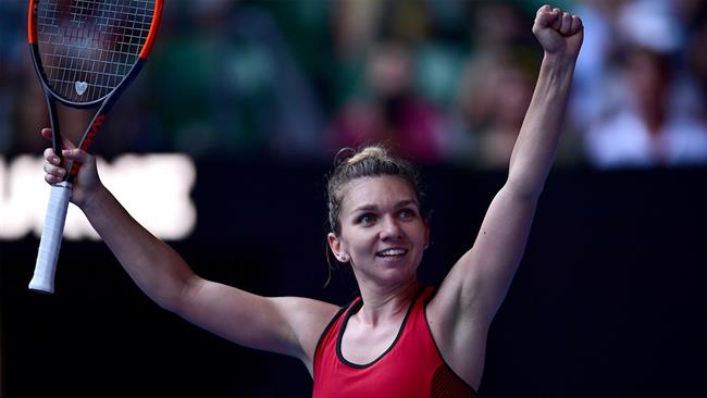 Halep celebra su victoria y pase a la final del Abierto de Australia | BEN SOLOMON/TENNIS AUSTRALIA ep halep celebravictoriapasela finalabiertoaustralia