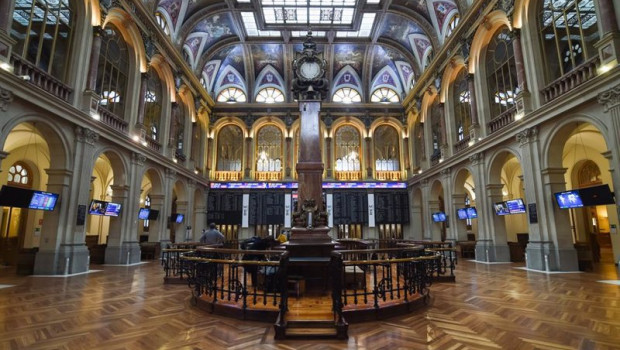ep interior del palacio de la bolsa a 26 de noviembre de 2021 en madrid espana