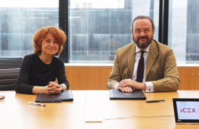 ep la consejera delegada de icex maria pena y el director ejecutivo de espirituosos espana bosco ep la consejera delegada de icex maria pena y el director ejecutivo de espirituosos espana bosco