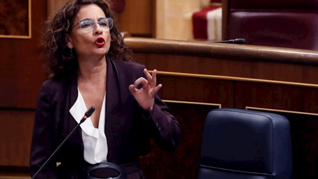 ep la ministra de hacienda maria jesus montero durante una intervencion ante el pleno del congreso