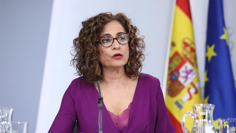 La ministra de Hacienda y portavoz del Gobierno, María Jesús Montero, comparece en rueda de prensa tras las reuniones del Consejo de Ministros y de la Comisión Interministerial sobre el coronavirus, celebradas en el Complejo de la Moncloa, en Madrid (Espa | Marta Fernández Jara - Europa Press ep la ministra de hacienda y portavoz del gobierno maria jesus montero comparece en rueda de prensa